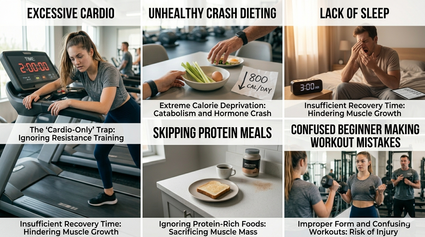 Common muscle gain and fat loss mistakes